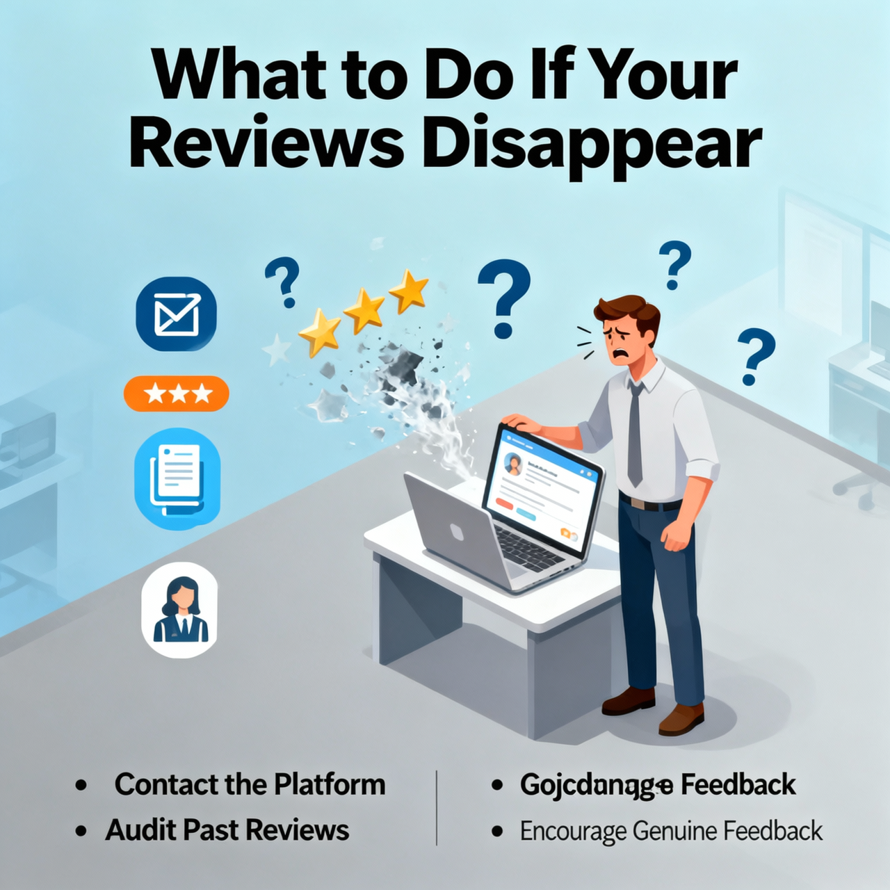 what to do if reviews disappear
