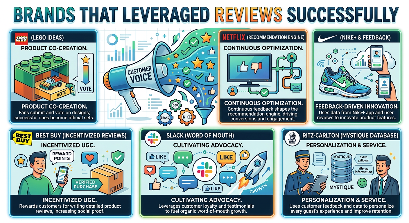 brands that leveraged reviews
